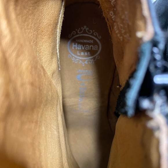 Jeffrey Campbell Havana Black Leather Metal Spiked Heel Ankle Chains Booties - Picture 11 of 12